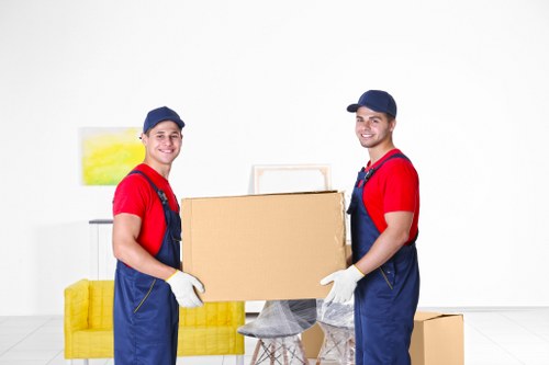 Removal team helping a customer move from a Bermondsey apartment
