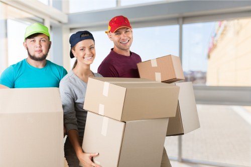 Professional moving truck service handling a Bermondsey move