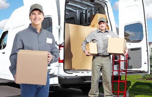 Team coordinating a business relocation schedule