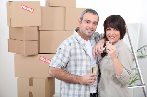 Volume-based pricing example for furniture and boxes in Bermondsey