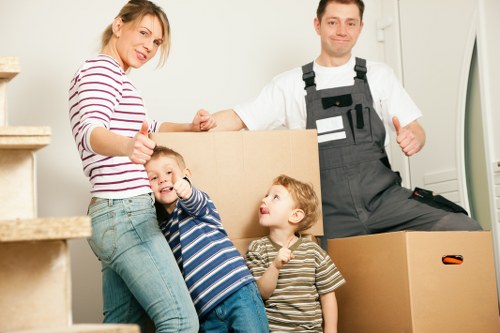 Supervisor checking safety procedures during a removal job